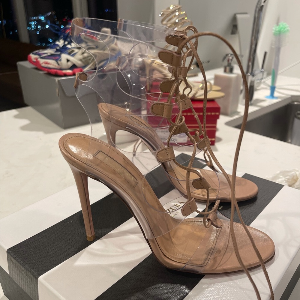 Used Aquazzura Milos Sandals size 37.5